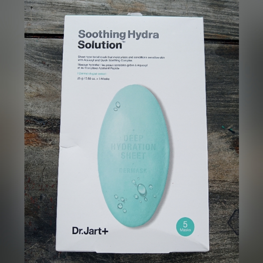 Dr.Jart+ Soothing Hydra Solution Facial Sheet Masks 5 Count